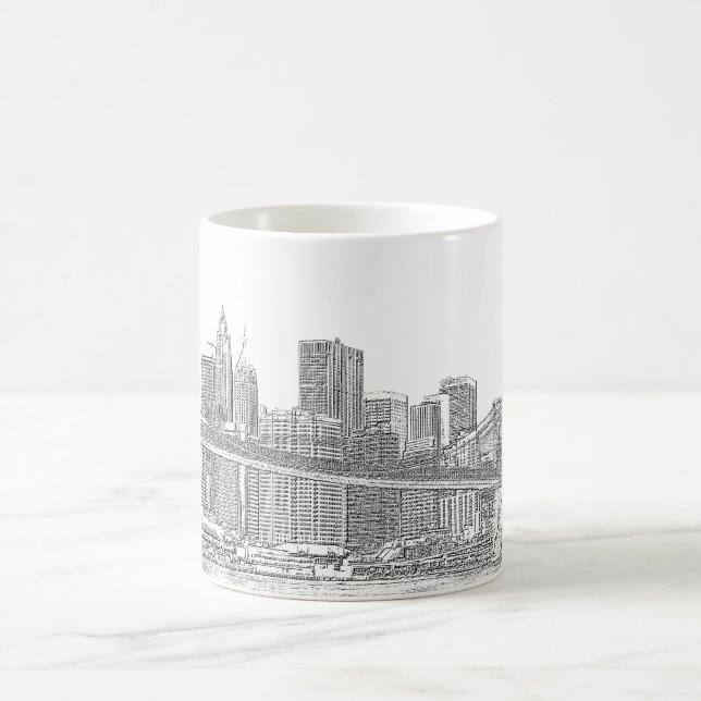 Mug Pont de Brooklyn et horizon de Manhattan (Centre)