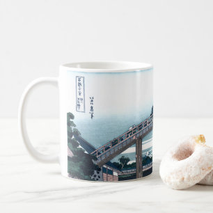 Mug Pont de Mannen, Fukaga Ukiyo-e par Hokusai,