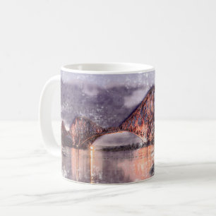 Mug Pont Forth atmosphérique au crépuscule Aquarelle