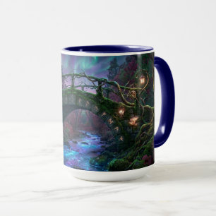 Mug Pont magique sur ruisseau enchanté Lumières Féériq