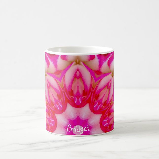 Mug PONT ~ Rose miniature personnalisé Fractal ~ (Centre)