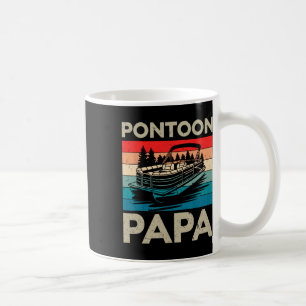 Mug Pontoon Papa Recto Bateau Capitaine Pontoon Propri
