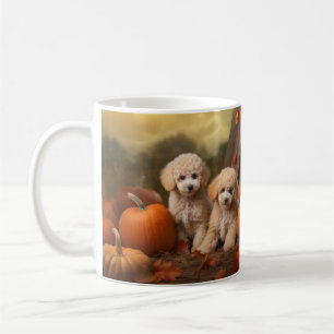 Mug Poodle Chiot Automne Citrouille délice