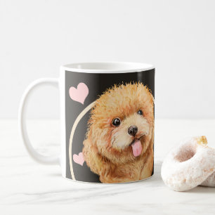 Mug Poodle Cockerpoo Chien Chien Chien Coquelicot Chaq