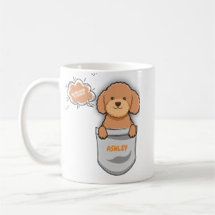 Mug Poodle mignon chien papa chien maman chien