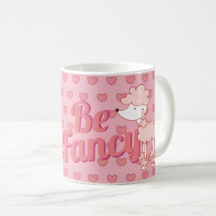 Mug Poodle rose et Coeurs Sois chic