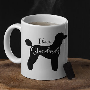 Mug Poodle Standard J'Ai Standard Chien Silhouette