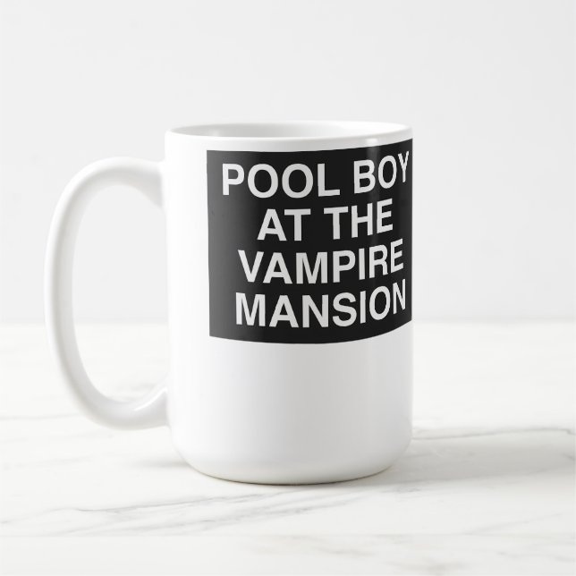 Mug Pool Boy At The Vampire Mansion (Gauche)