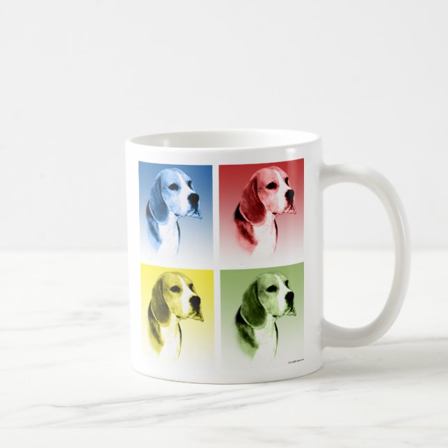 Mug Pop Art beagle (Droite)