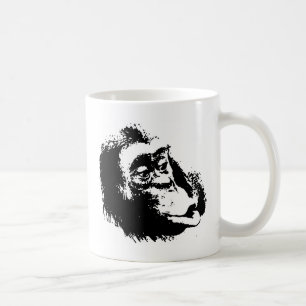 Mug Pop Art drôle Chimpanzé