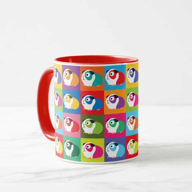 Mug Pop Art Guinea Pigs (Devant gauche)