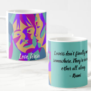 Mug Pop Art Lesbian Valentine's Day   Citation Rumi