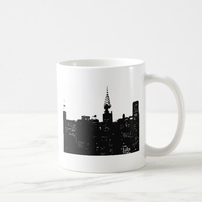 Mug Pop Art New York Silhouette (Droite)