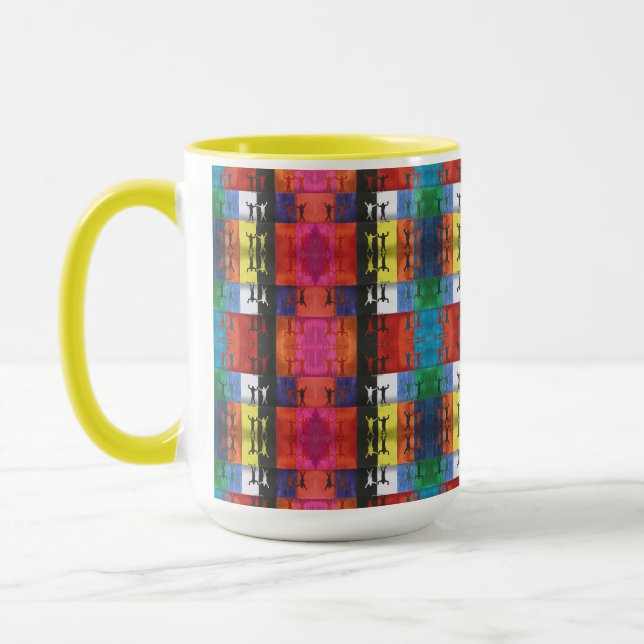 Mug Pop art no.1 by Yeshaya Dank - unity & harmony (Gauche)