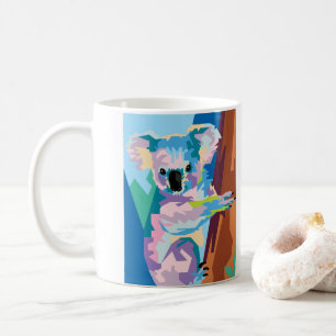 Mug Pop coloré Art Koala Portrait