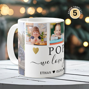 Mug POP Nous vous aimons petits-enfants 5 Collage phot