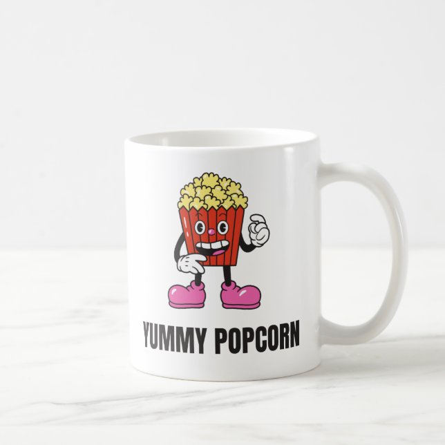Mug Popcorn Food Kawaii Face (Droite)