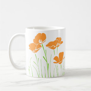 Mug Poppies californiennes à cinq mains
