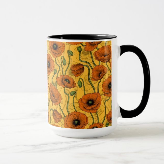Mug Poppies orange (Droite)