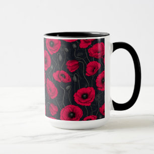 Mug Poppies rouges