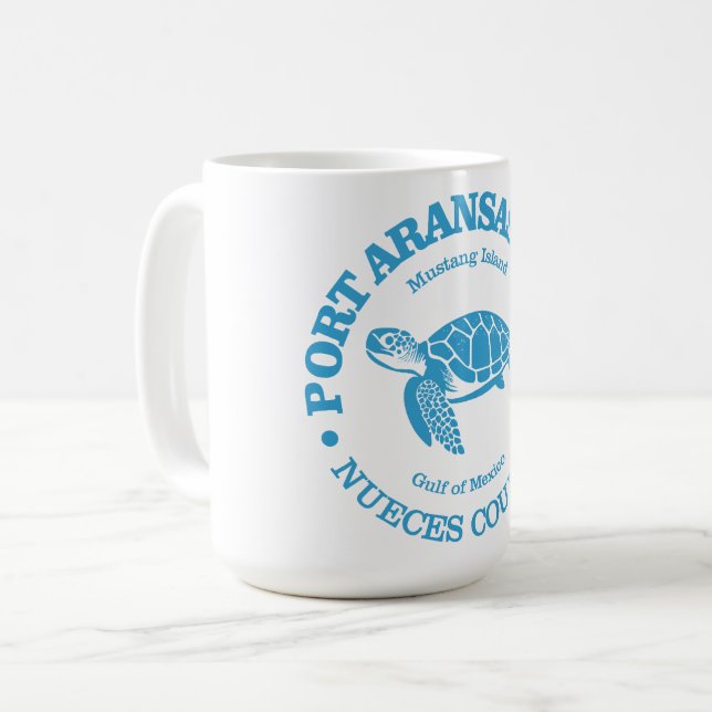 Mug Port Aransas (tortue marine) (Devant gauche)