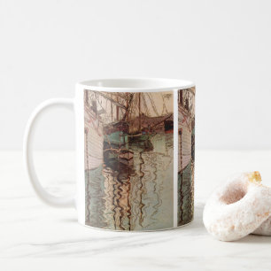 Mug Port de Trieste par Egon Schiele, Art Vintage