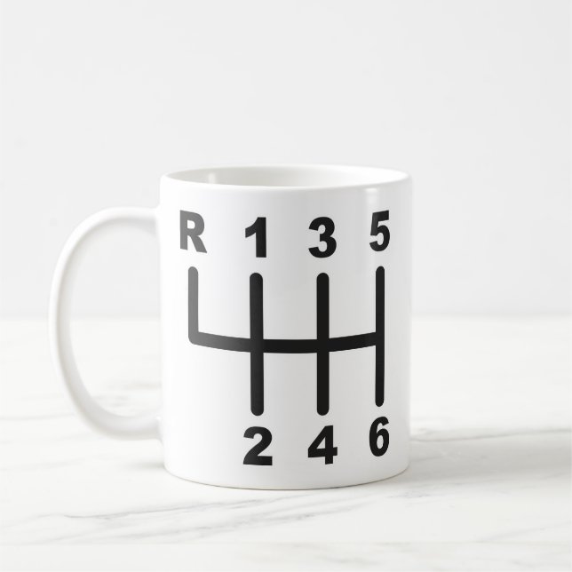 Mug Porte de décalage de 6 vitesses (Gauche)