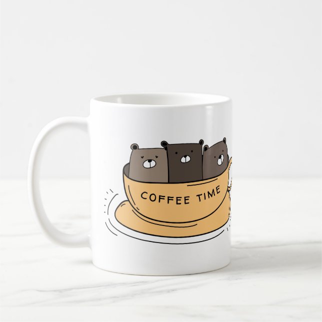 Mug Portes de café personnalisées (Gauche)