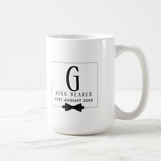 Mug Porteur à anneaux de monogramme Cravate à mâchoire (Droite)