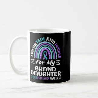 Mug Portez du sarcelle et du violet pour le suicide d'