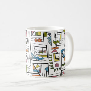 Mug Portland-Art géométrique moderne fantaisiste