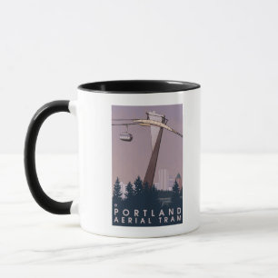 Mug Portland, scène de tram d'OregonAerial