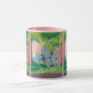 Mug Porto Rico vintage : Island Travel