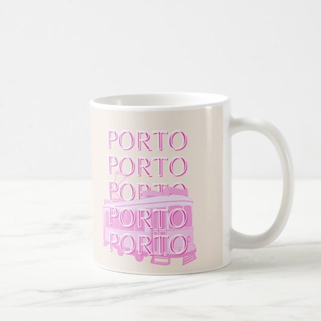 Mug Porto Travel Art, Portugal Travel Art, Rose (Droite)