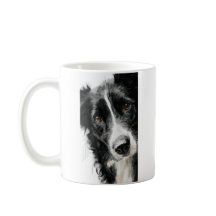 Portrait aquarelle de border collie