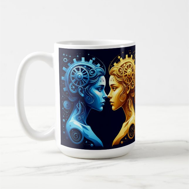 Mug Portrait Artistique Double de Mécanique Complément (Gauche)