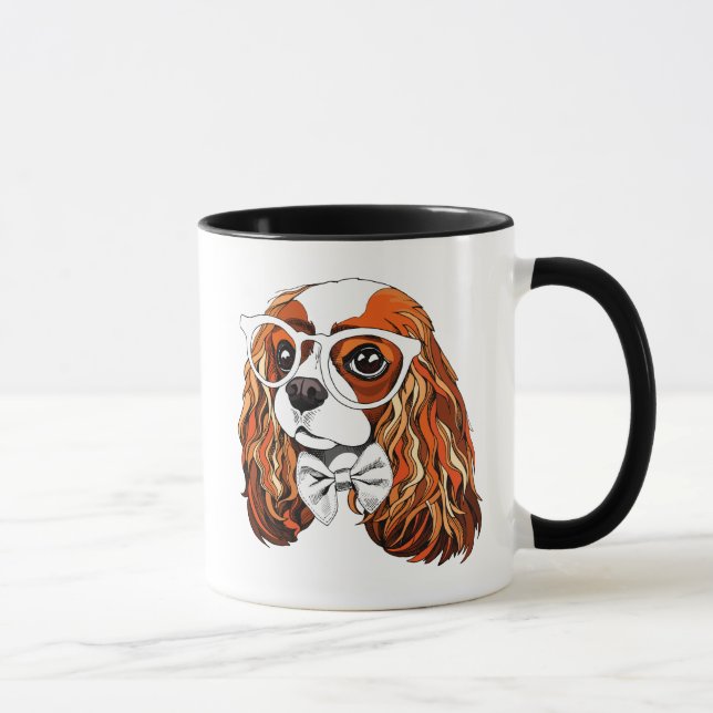 Mug Portrait cavalier d'épagneul du Roi Charles (Droite)