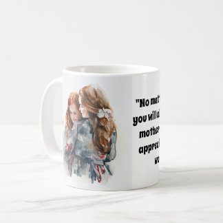 Mug PORTRAIT customisé EN COULEUR D'EAU DE LA MÈRE ET 