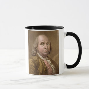 Mug Portrait de Benjamin Franklin (1706-90), de 'le