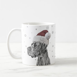 Mug Portrait de chien Noël