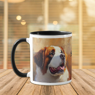 Mug Portrait de chien Saint-Bernard