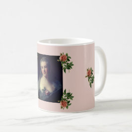 Mug Portrait de Manon Balletti Jean-Marc Nattier roses