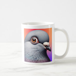 Mug Portrait de pigeon.