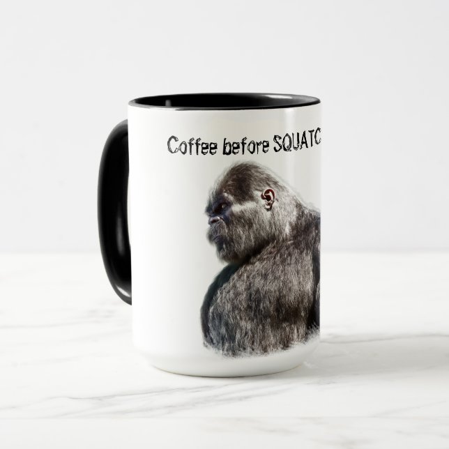 MUG PORTRAIT DE SASQUATCH BIGFOOT (Devant gauche)