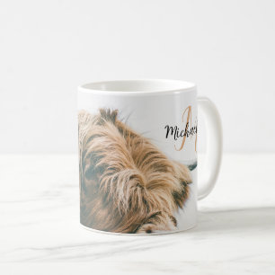 Mug Portrait de vache Highland nom personnalisé monogr