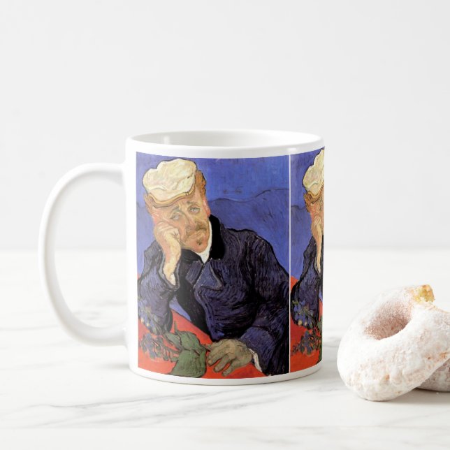 Mug Portrait du Docteur Gachet par Vincent van Gogh (Avec donut)