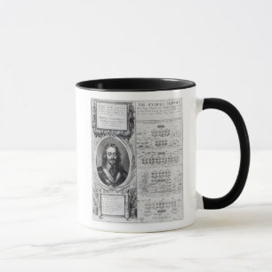 Mug Portrait du Roi Charles ' avec des diagrammes