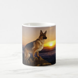 Mug Portrait d'un chien berger allemand ou alsacien