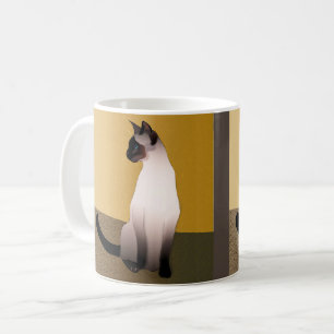 Mug Portrait d'un point de phoque Chat siamois