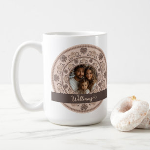 Mug Portrait familial personnalisé Neutres chauds Mand